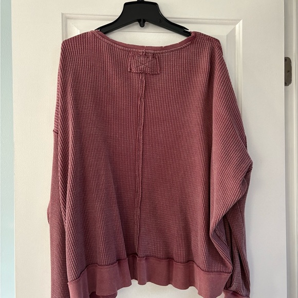We The Free Sweaters - We The Free Mauve Ribbed Knit Top